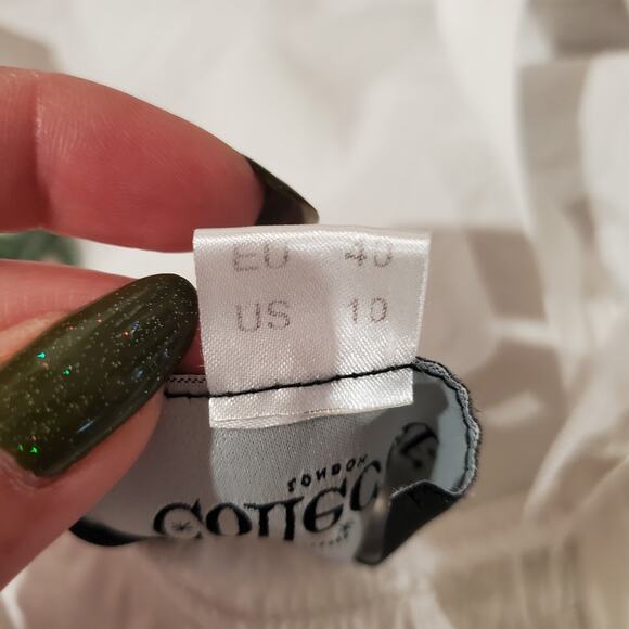 Collectif London Cactus Button Swing Dress Size 10 Southwestern Pinup Pockets - Picture 8 of 13